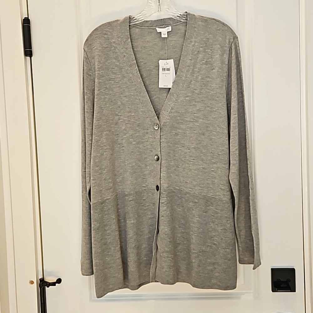 J.Jill cardigan, color; greyheather, lovely.